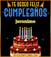 Te deseo Feliz Cumpleaños Jeronimo